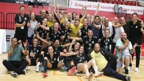 Imagen de la celebración del triunfo.