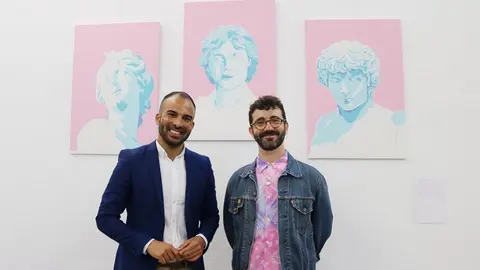 Daniel Medina en la presentación de la  exposición ‘Las que no estábamos invitadas a la fiesta’.