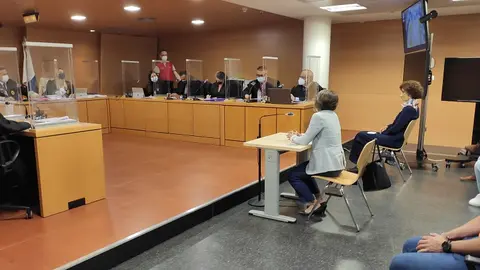 Eva de Anta durante su testimonio en el juzgado como testigo del Caso Montecarlo.