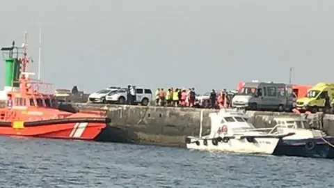 Imagen de archivo de la llegada de otras pateras a Arrecife.