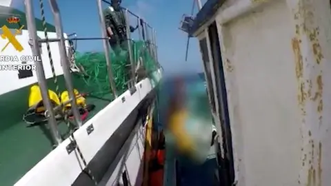 Operación de la Guardia Civil en la costa de Lanzarote