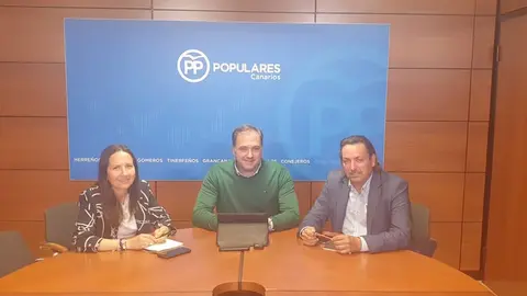 Diputados del Grupo Popular en el Parlamento de Canarias.