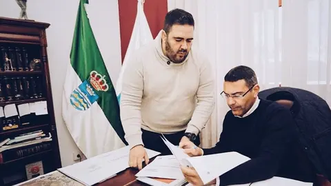 Oswaldo Betancort y Javier Díaz.