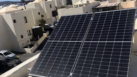 Imagen de unas placas fotovoltaicas.