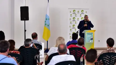 Imagen de Marcos Lemes, portavoz local de Nueva Canarias en Haría.