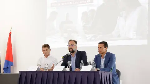 Jorge Peñas durante la presentación del Programa InsertaEmprende Lanzarote 2021.