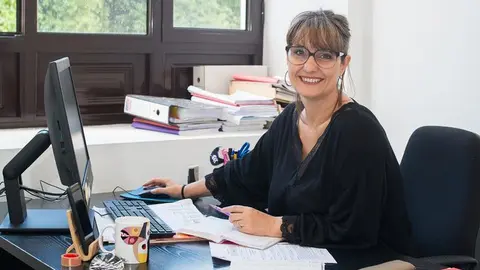 Leticia Padilla en su despacho de Arrecife