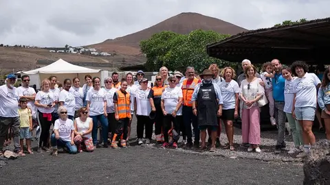 Imagen del encuentro realizado en Tías con motivo del Día del Medio Ambiente.