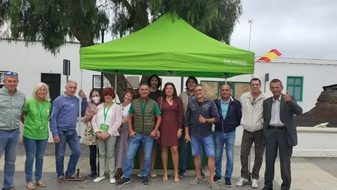 Imagen de los representantes de VOX que participaron en la mesa.