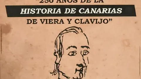 Imagen del cartel de la exposición sobre la Historia de Canarias de Viera y Clavijo.