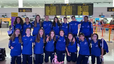 Equipo infantil del Puerto del Carmen desplazado a Pamplona.