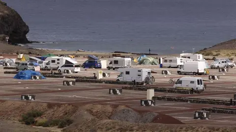 Imagen de la zona de acampada de Papagayo.