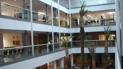 Imagen del interior de los juzgados de Arrecife.