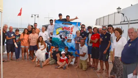 Imagen del grupo de la familia de la vela en el Real Club Náutico de Arrecife