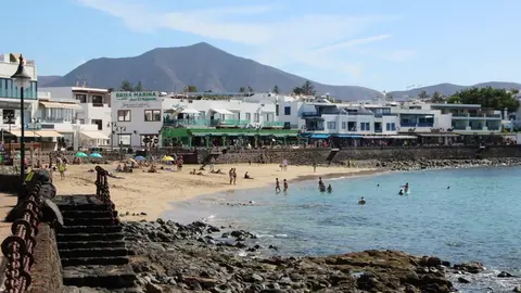 Imagen de archivo de una playa de Playa Blanca.