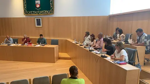 Imagen del grupo de gobierno de Tías durante el pleno.