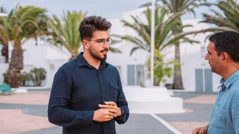 Jeziel Martín junto a Víctor Duque.