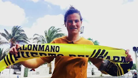 Imagen de la nueva portera del CB Lanzarote Puerto del Carmen.