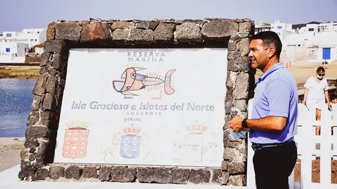 Oswaldo Betancort en La Graciosa.