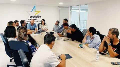 Imagen de la reunión del Comité Local de CC en Arrecife