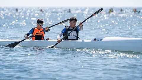 Imagen de componentes de los Marlines durante el desarrollo de una competición..