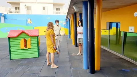 Saro González en una de las guarderías.