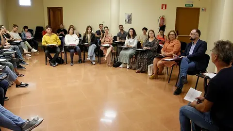 Jorge Peñas durante una de las jornadas de reflexión y diálogo de las jornadas Un futuro muy presente