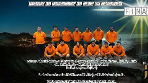 Imagen del cartel anunciador de la luchada.