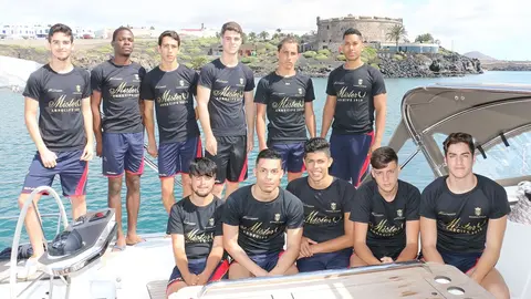 Imagen de archivo de los candidatos de Mister Arrecife en una de sus últimas ediciones.