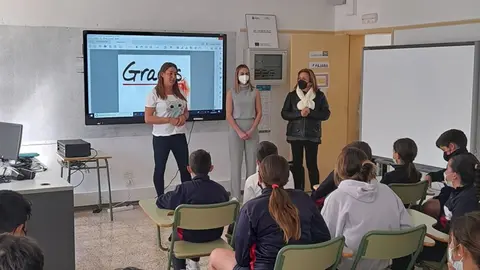 Myriam Barros durante una de las sesiones del proyecto Amalgama.