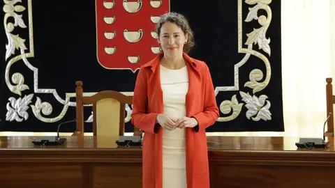 Imagen de Ariagona González en el Cabildo.