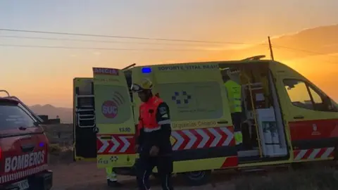 Imagen de archivo de otra actuación de los integrantes del Servicio de Urgencias Canario