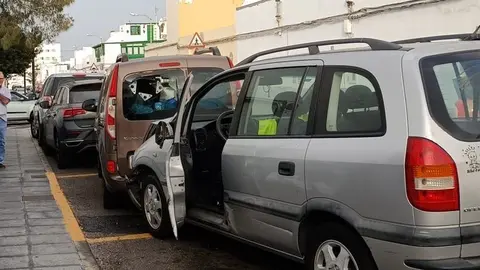 Imagen del vehículo que provocó el accidente en Titerroy.