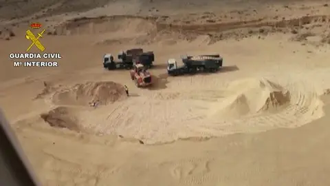 Imagen de una de las actuaciones de la Guardia Civil