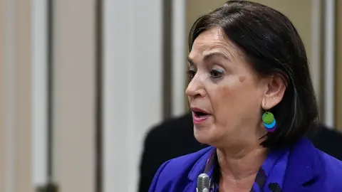 María del Río este martes en el Parlamento autonómico.