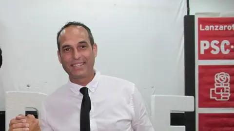 Alfredo Villalba, portavoz del PSOE en el AYuntamiento de Haría.