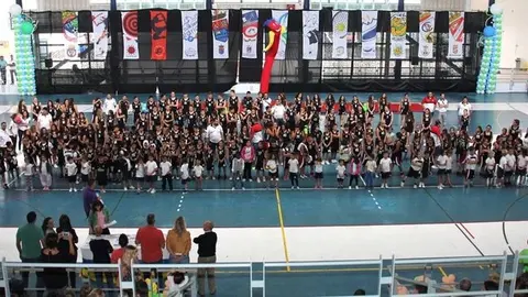 Imagen de archivo de un acto en Tías con los clubes deportivos.