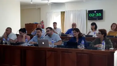 Imagen de Echedey Eugenio y sus compañeros cuando se encontraban en la oposición.