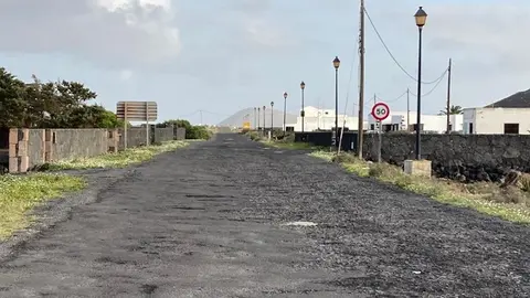 Imagen de cómo está la carretera que pasa por el pueblo.