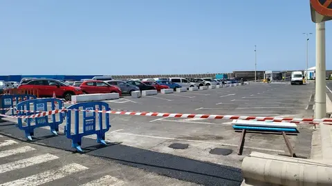 Imagen de la zona reducida en la explanada del Varadero.