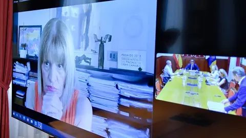 Esther González, vicepresidenta primera de la Mesa del Parlamento y diputada por Nueva Canarias.