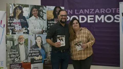 Imagen de Yurena Corujo junto a Jorge Peñas.
