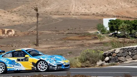 Imagen de archivo de un coche participando en el RallySprint Yaiza.