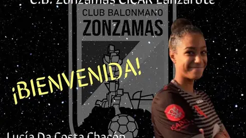Imagen del fichaje del CB Zonzamas CICAR Lanzarote Lucía Chacón.