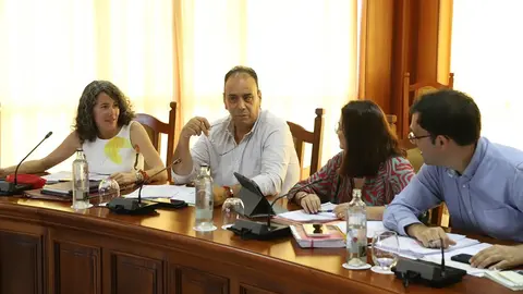 Imagen de Andrés Stinga en el pleno del Cabildo de Lanzarote.