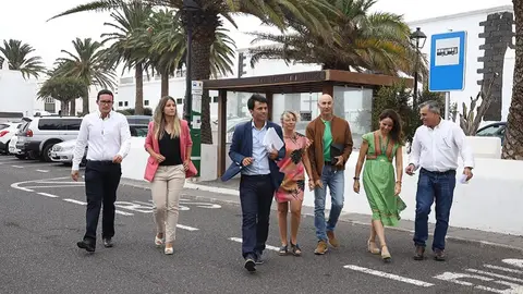 Imagen de los representantes socialistas en Teguise.
