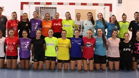 Imagen del primer entrenamiento del CB Lanzarote Puerto del Carmen.