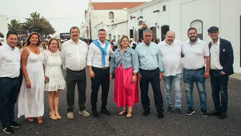 Imagen del grupo de gobierno en la noche en blanca 2022.