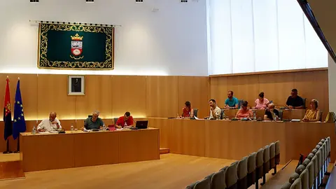 Imagen de la sesión plenaria de Tías.