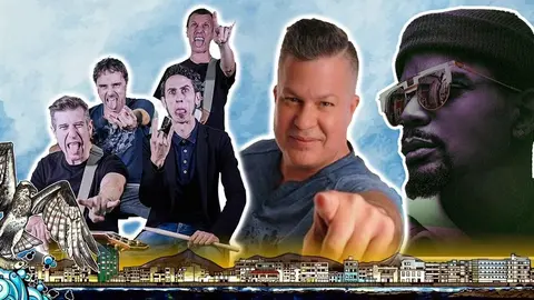 Imagen de los artistas que actuarán en la fiesta de la chola.